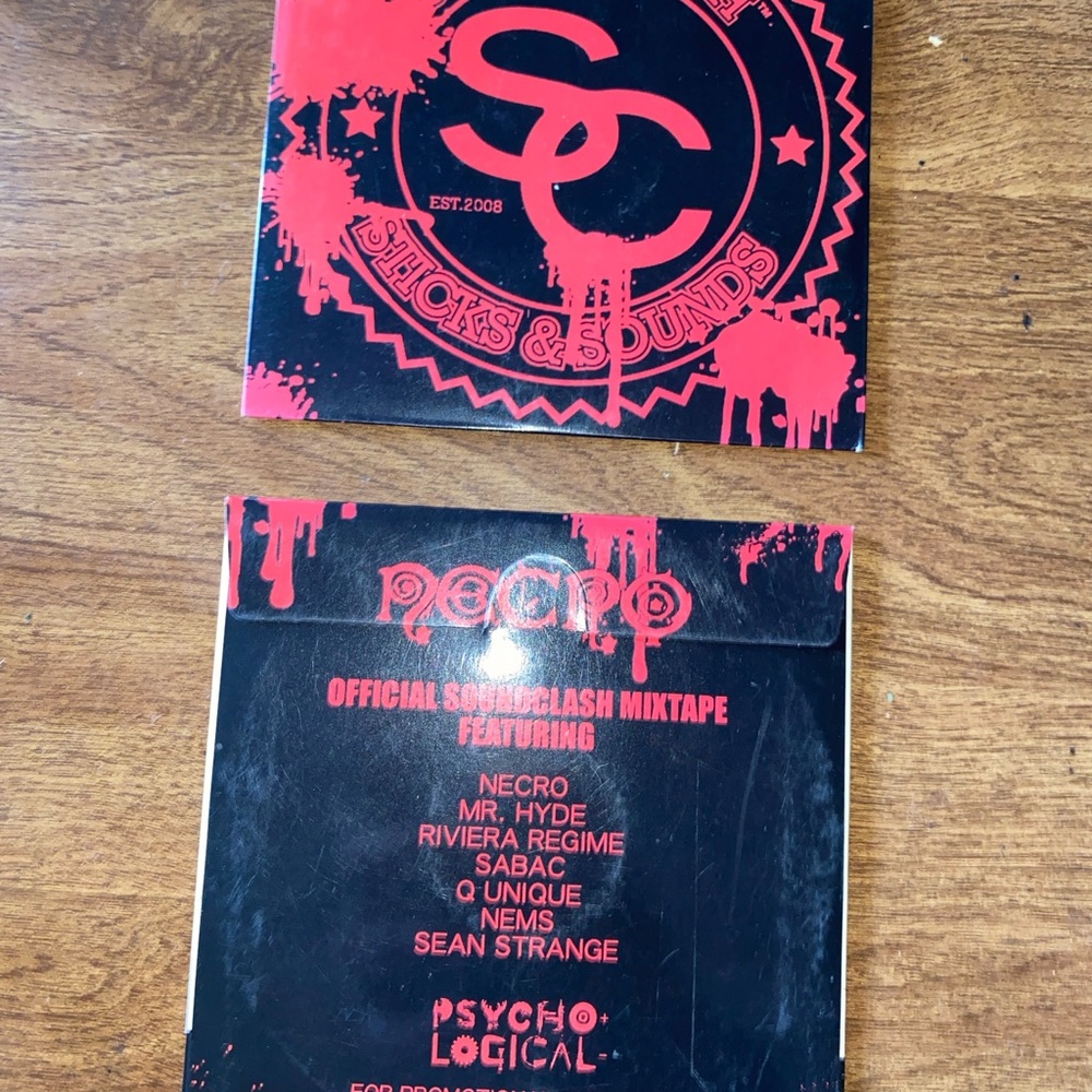 Psycho-Logical Mixtape CD with Red and Black Design